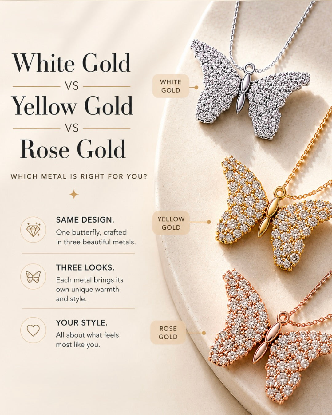 White Gold vs Yellow Gold vs Rose Gold: Which Metal Is Right for You?