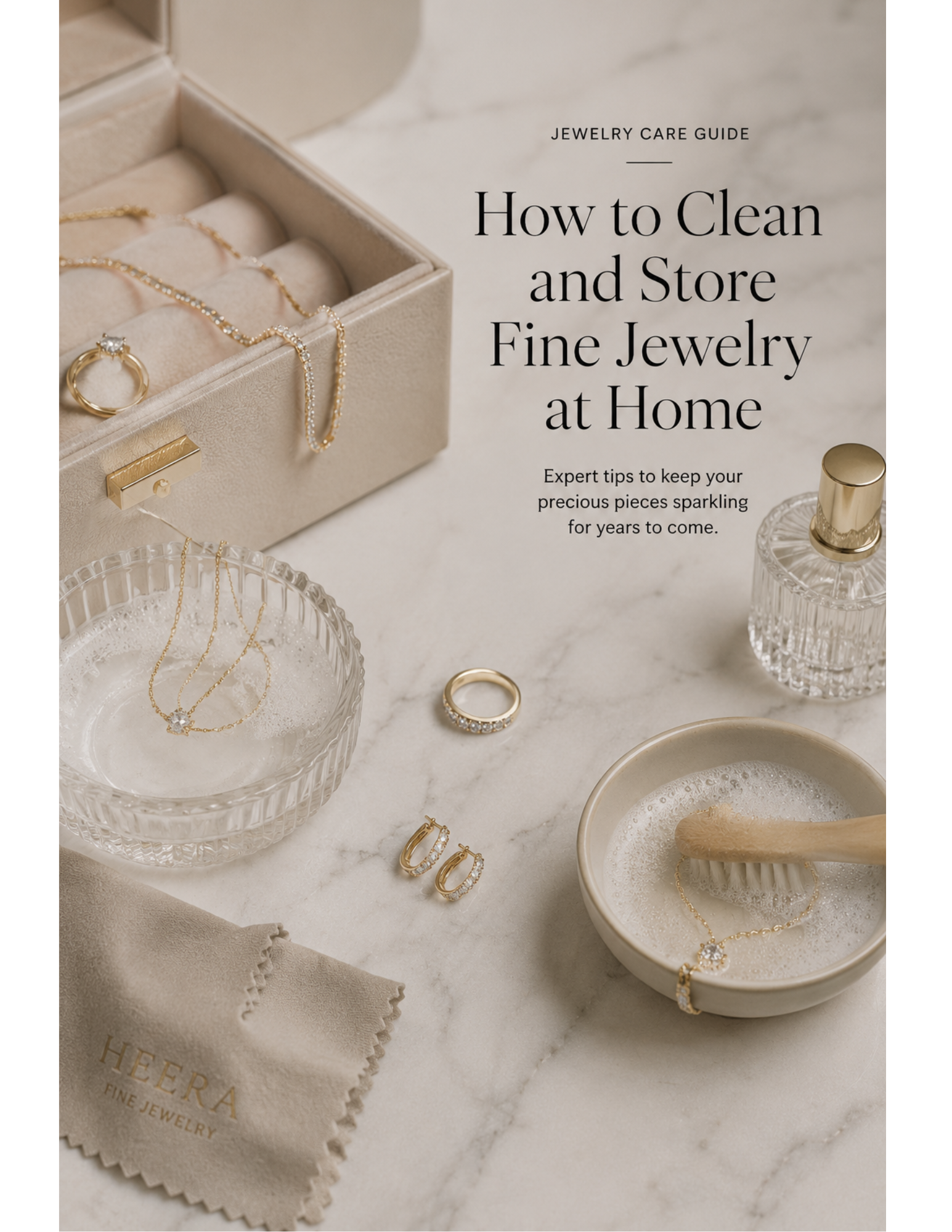 How to Clean and Store Fine Jewelry at Home | Heera Jewelry