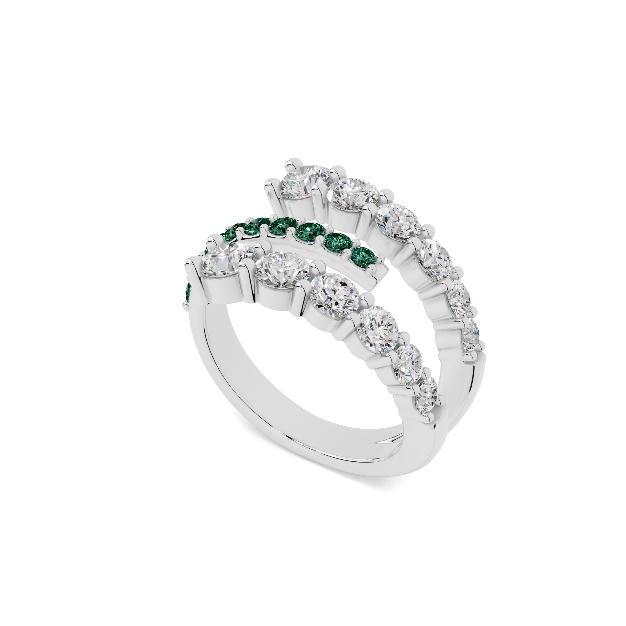 Twist Emerald Ring