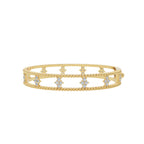 Diamond Cluster Beaded Bangle