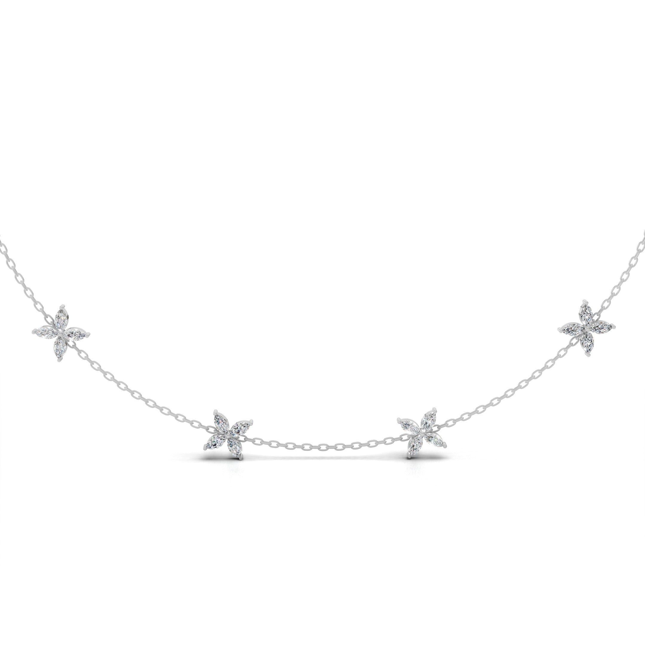 Marquise Diamond 12-Motif Necklace Main image