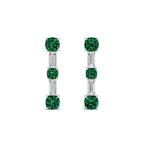 Emerald Drop Earrings - View 1