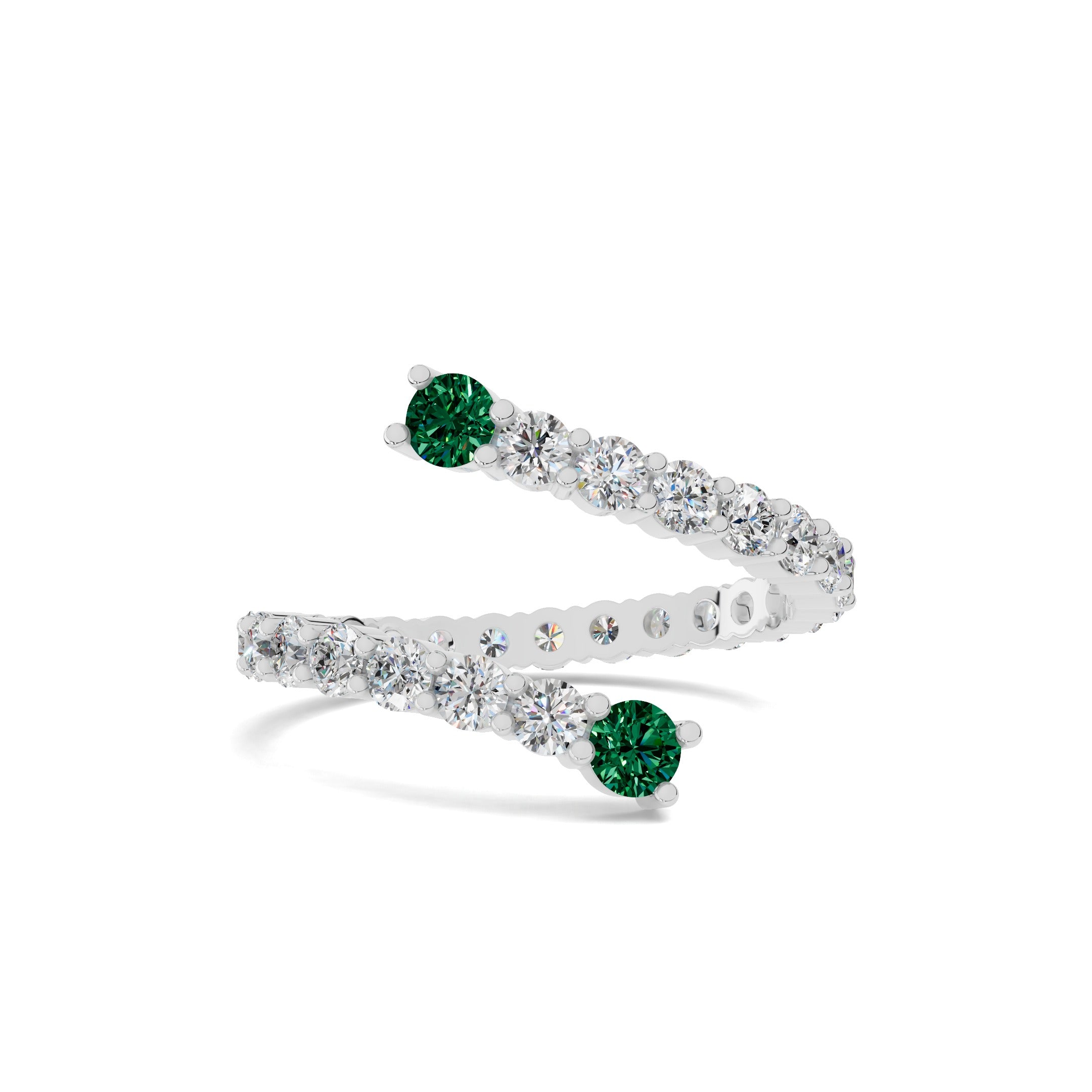 Ava Emerald Ring - View 1 Main image