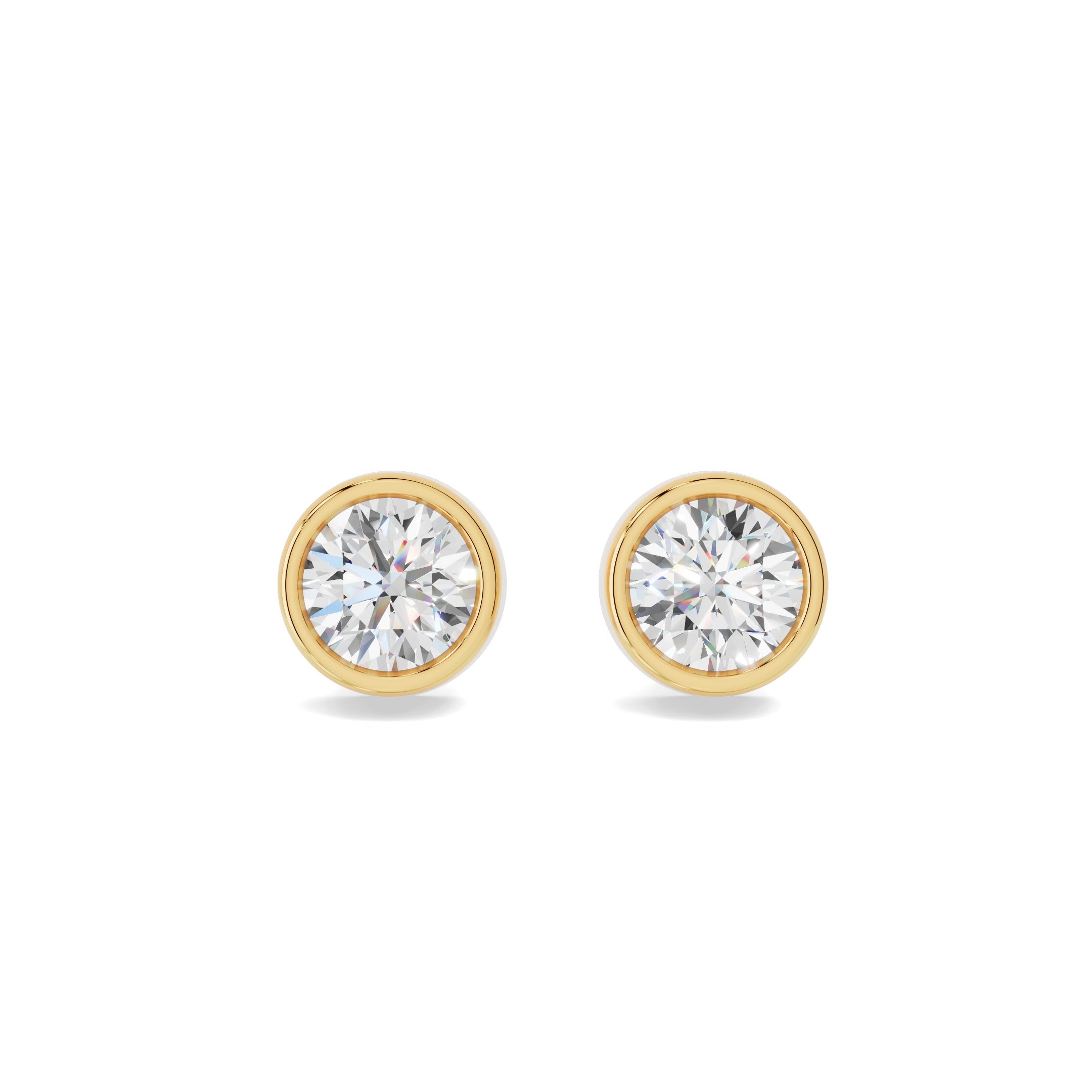 Round Diamond Stud Earrings Main image