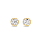 Round Diamond Stud Earrings