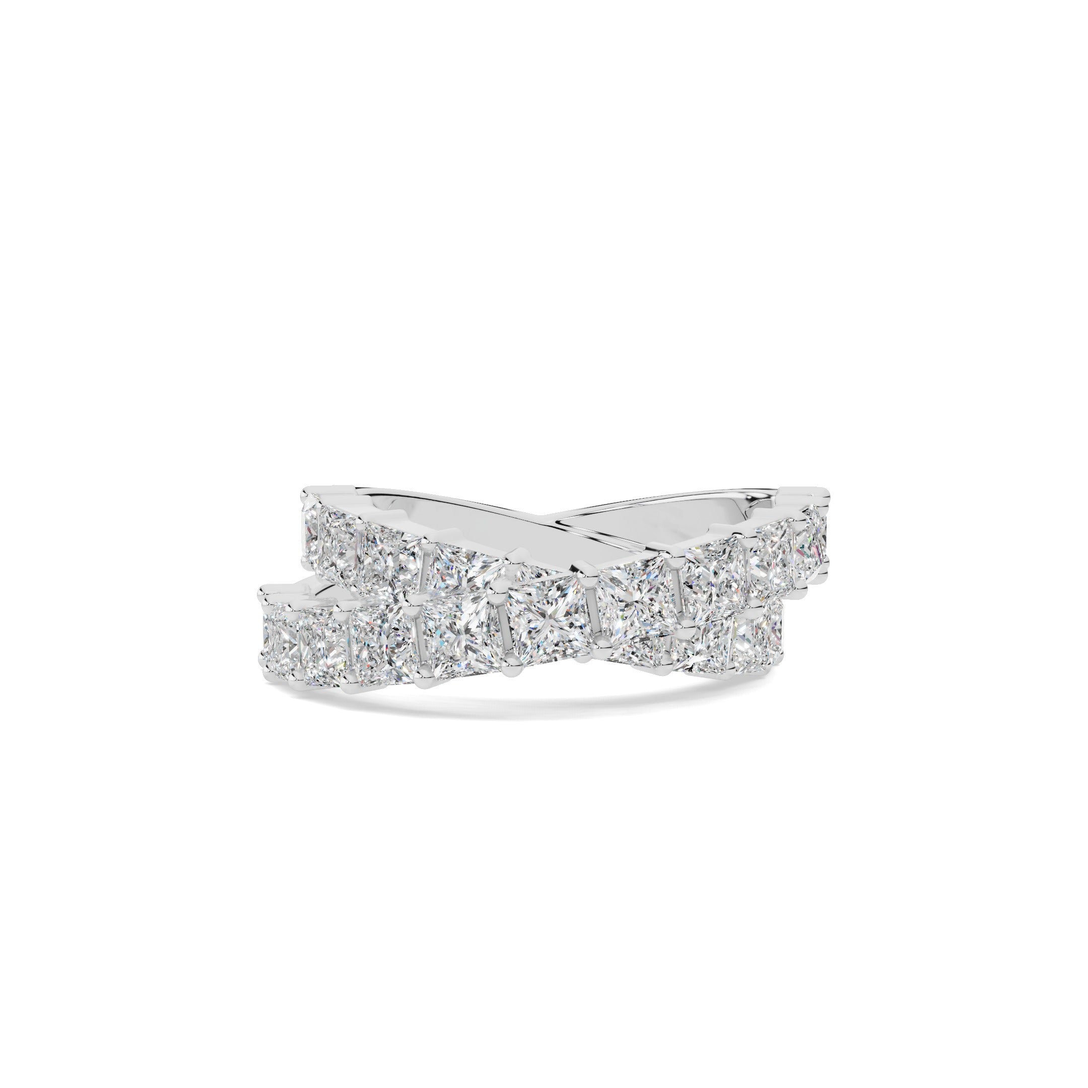 Crisscross Diamond Ring