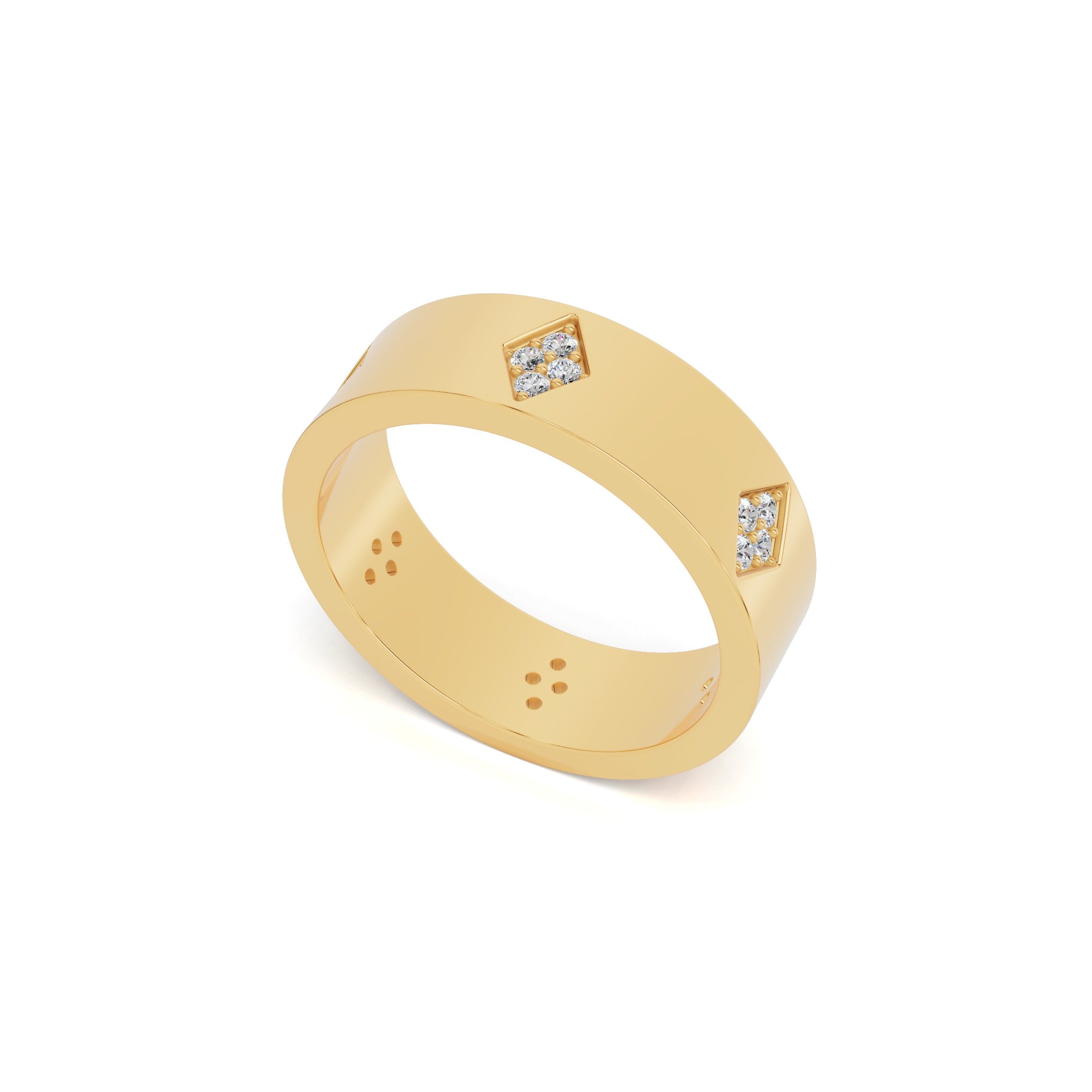 Ira Diamond Gold Band