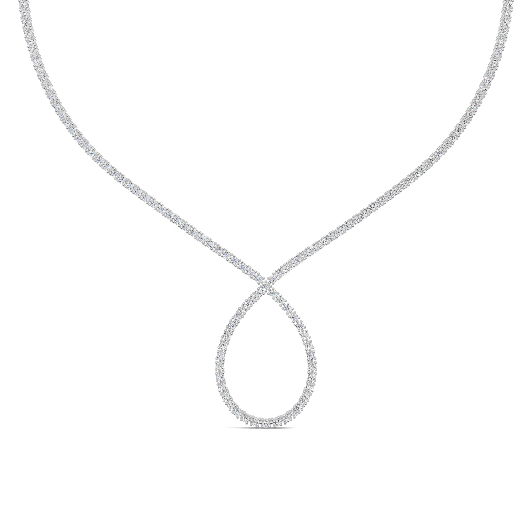 Pear Loop Diamond Necklace Main image