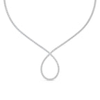 Pear Loop Diamond Necklace