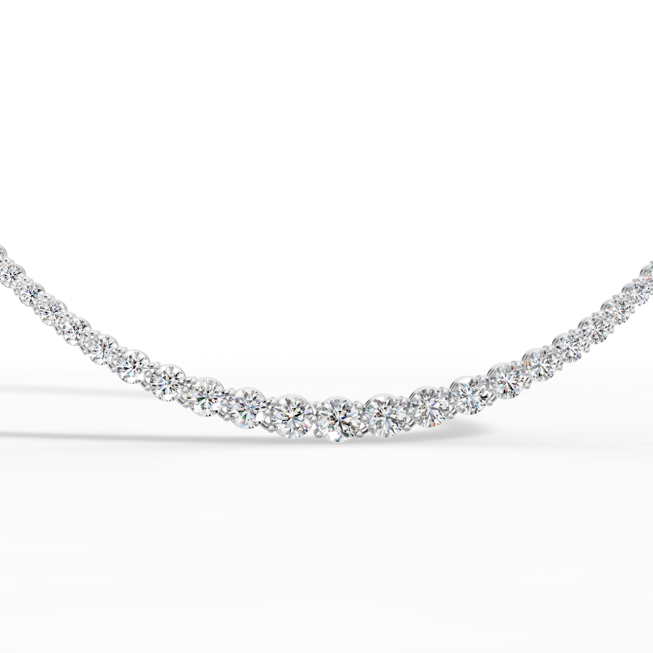 Victoria Graduated Diamond Tennis Necklace Main image
