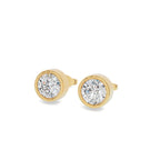 Round Diamond Stud Earrings