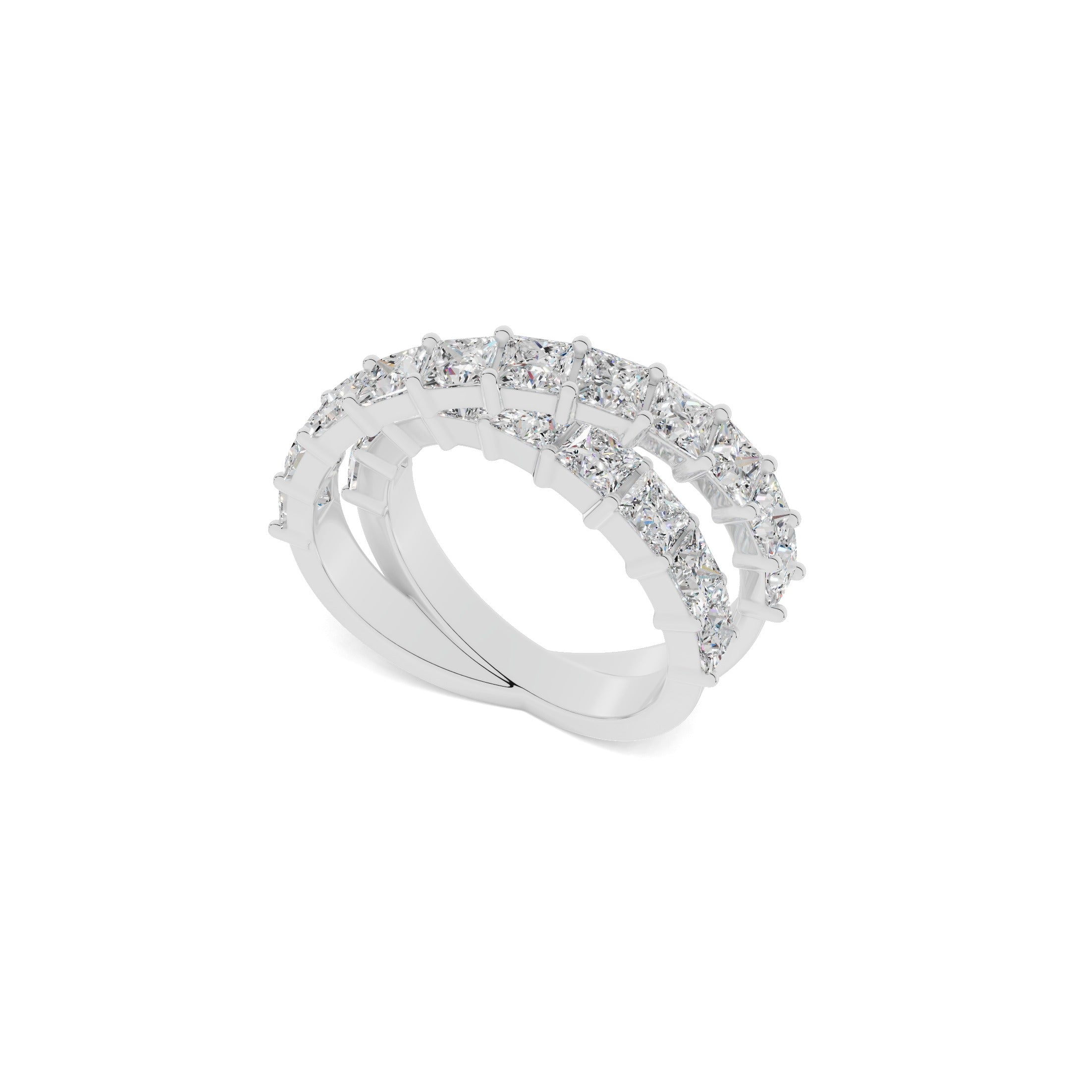Crisscross Diamond Ring