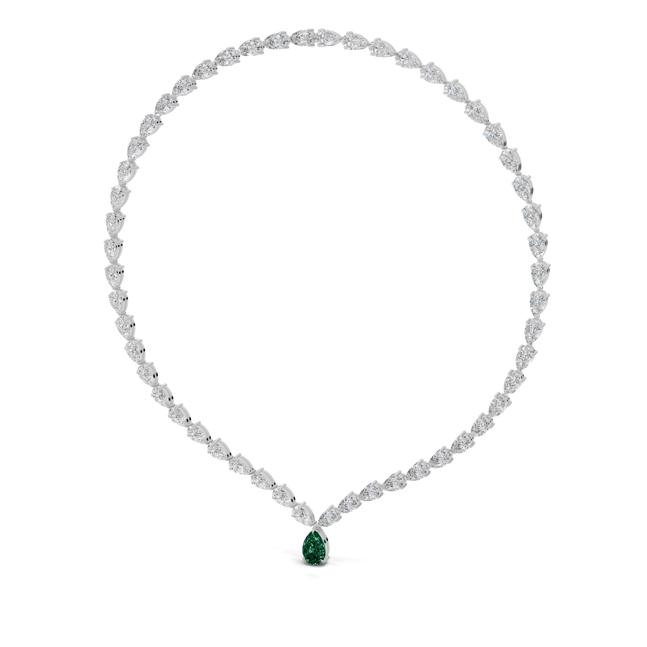 Emerald Tennis Necklace