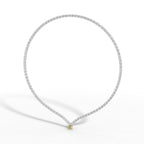 Yellow Diamond Tennis Necklace