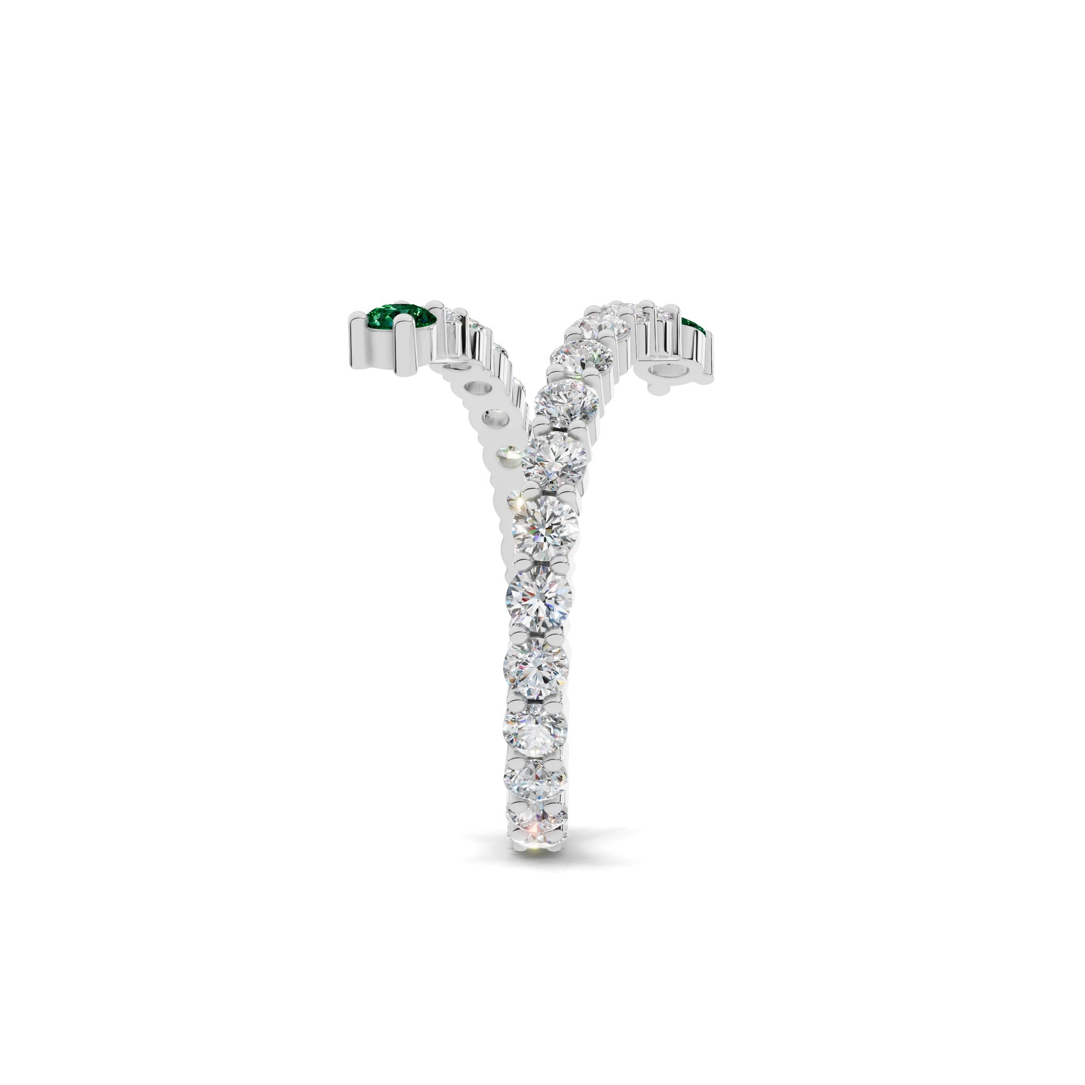 Ava Emerald Ring - View 3