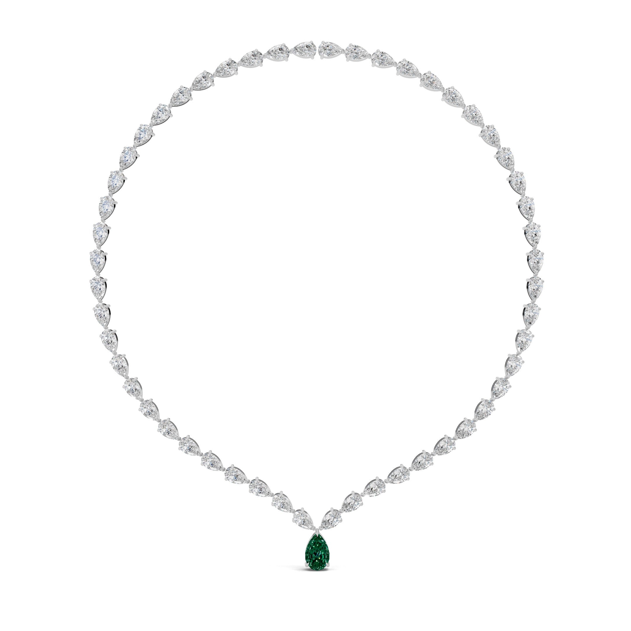 Emerald Tennis Necklace
