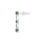 Emerald Drop Earrings - View 3