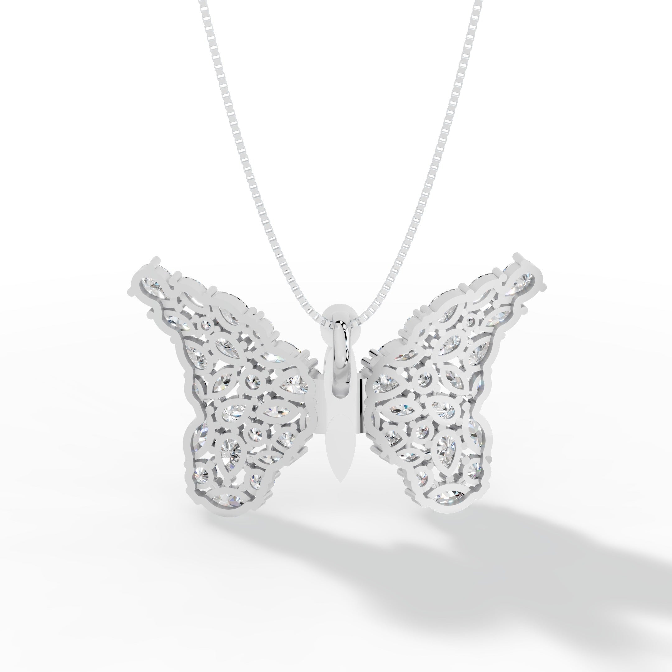 Butterfly Diamond Pendant