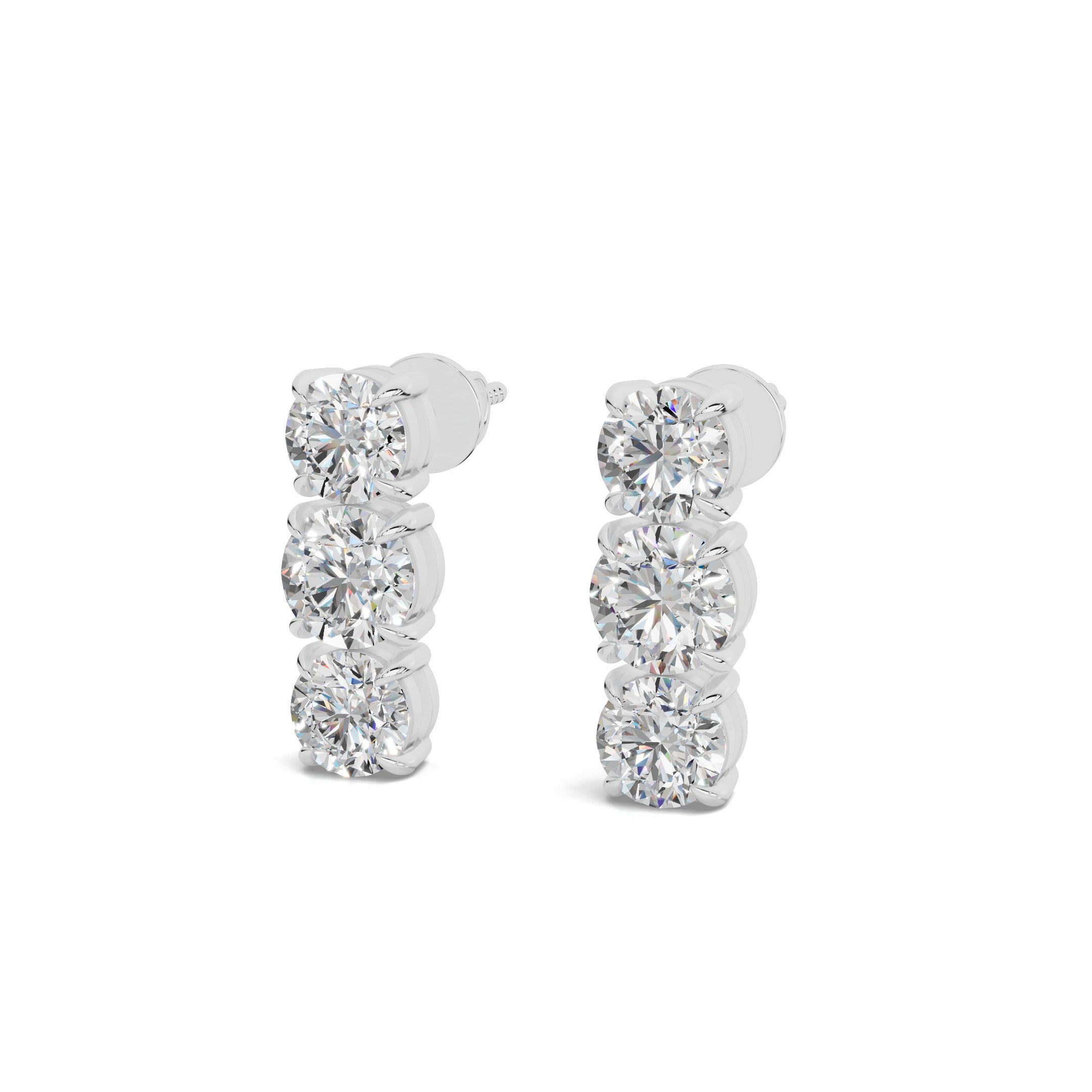 Trio Diamond Earrings