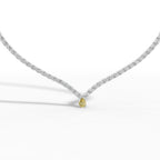 Yellow Diamond Tennis Necklace