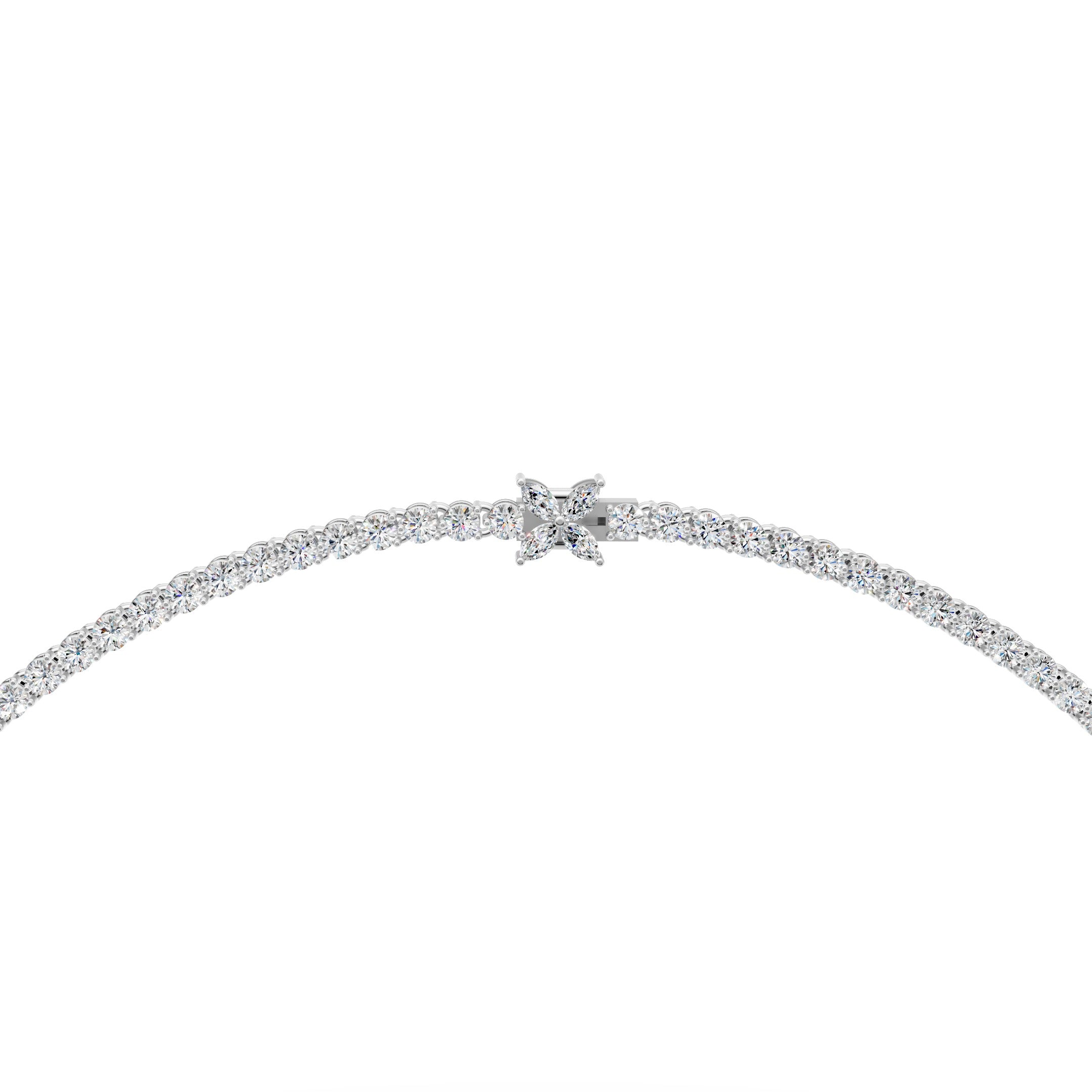 Victoria Graduated Diamond Tennis Necklace