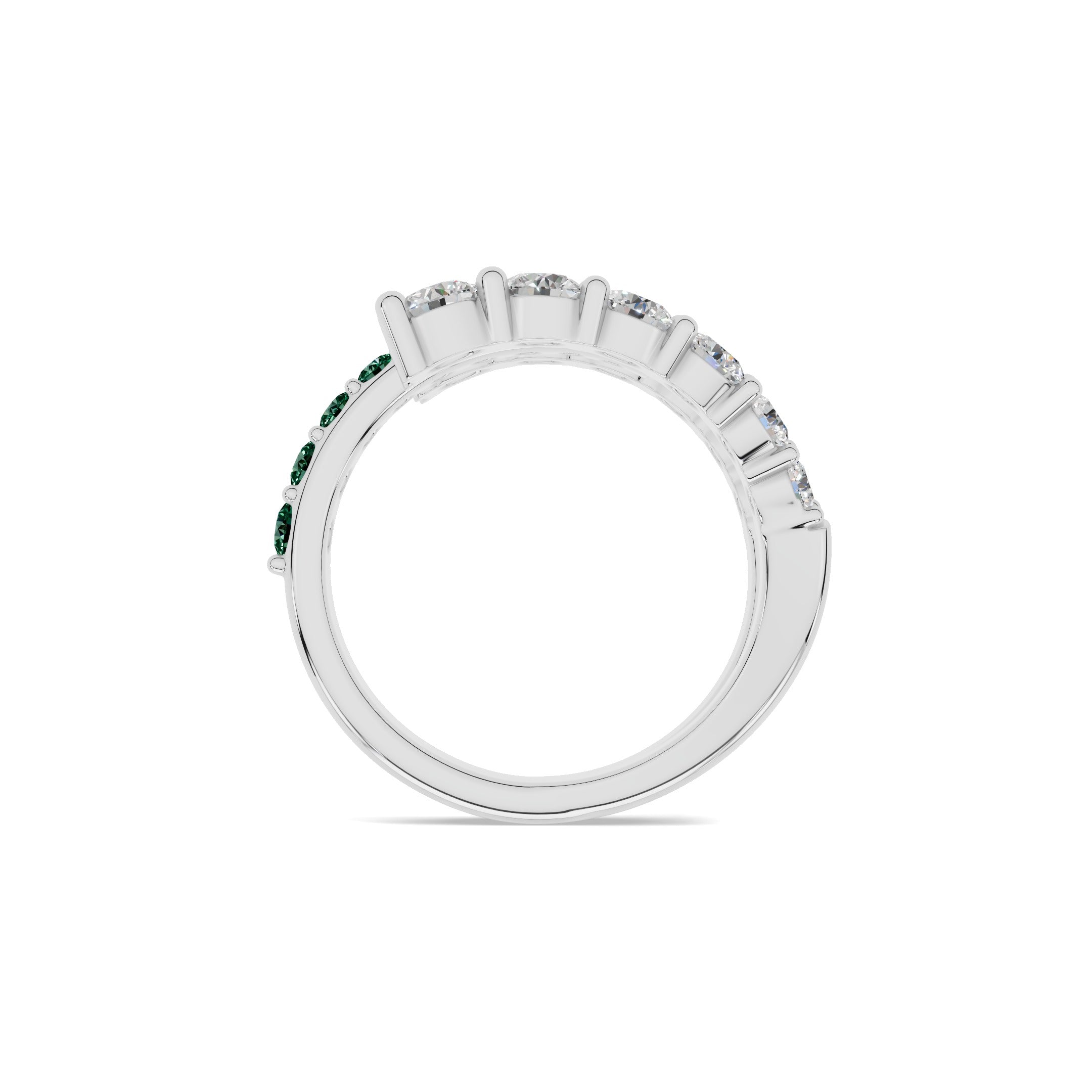Twist Emerald Ring