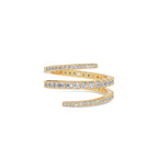 Sarah Swirl Diamond Ring