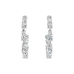 Twist Diamond Hoops