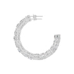 Twist Diamond Hoops