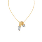 Toi et Moi Loop Diamond Pendant