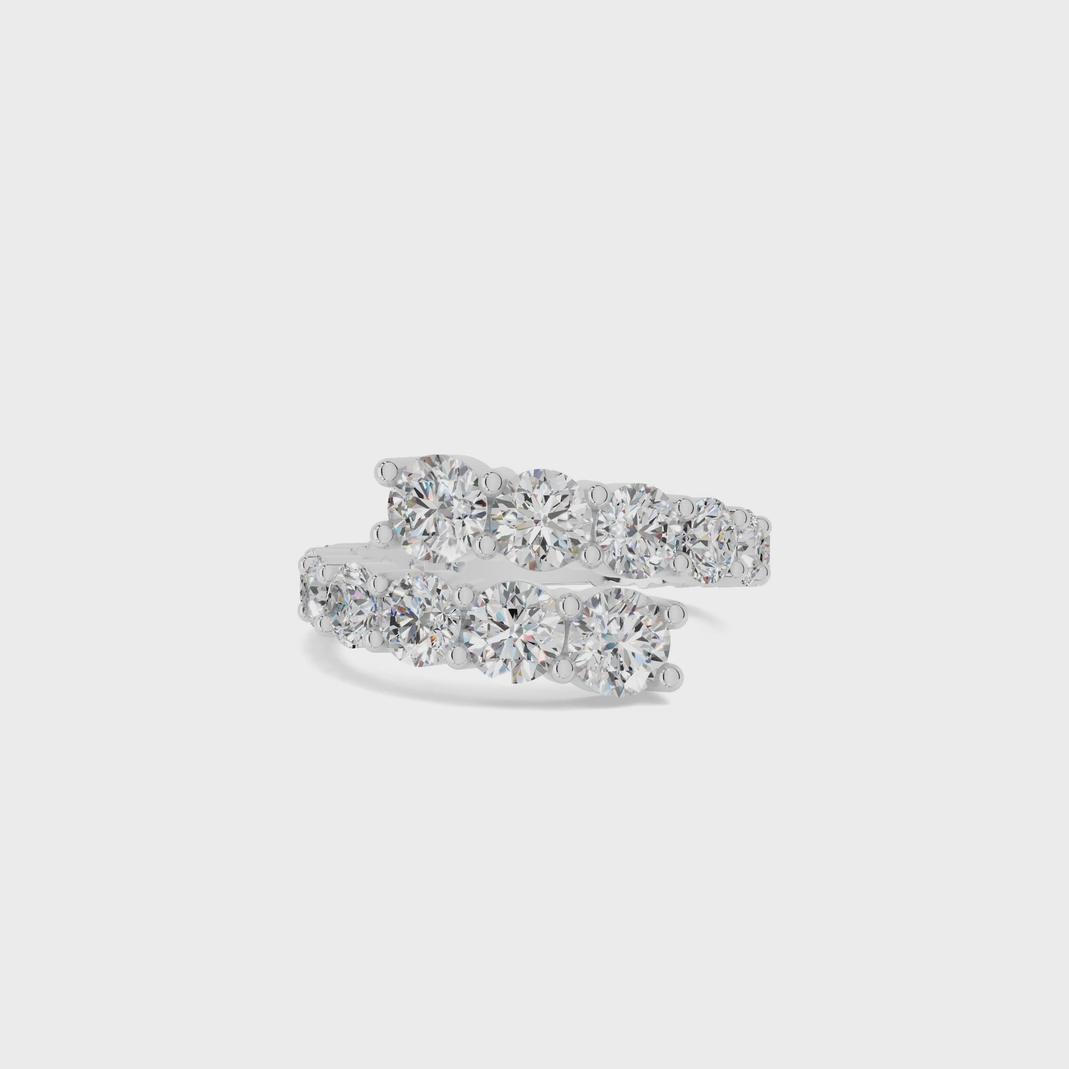 Swirl Diamond Ring