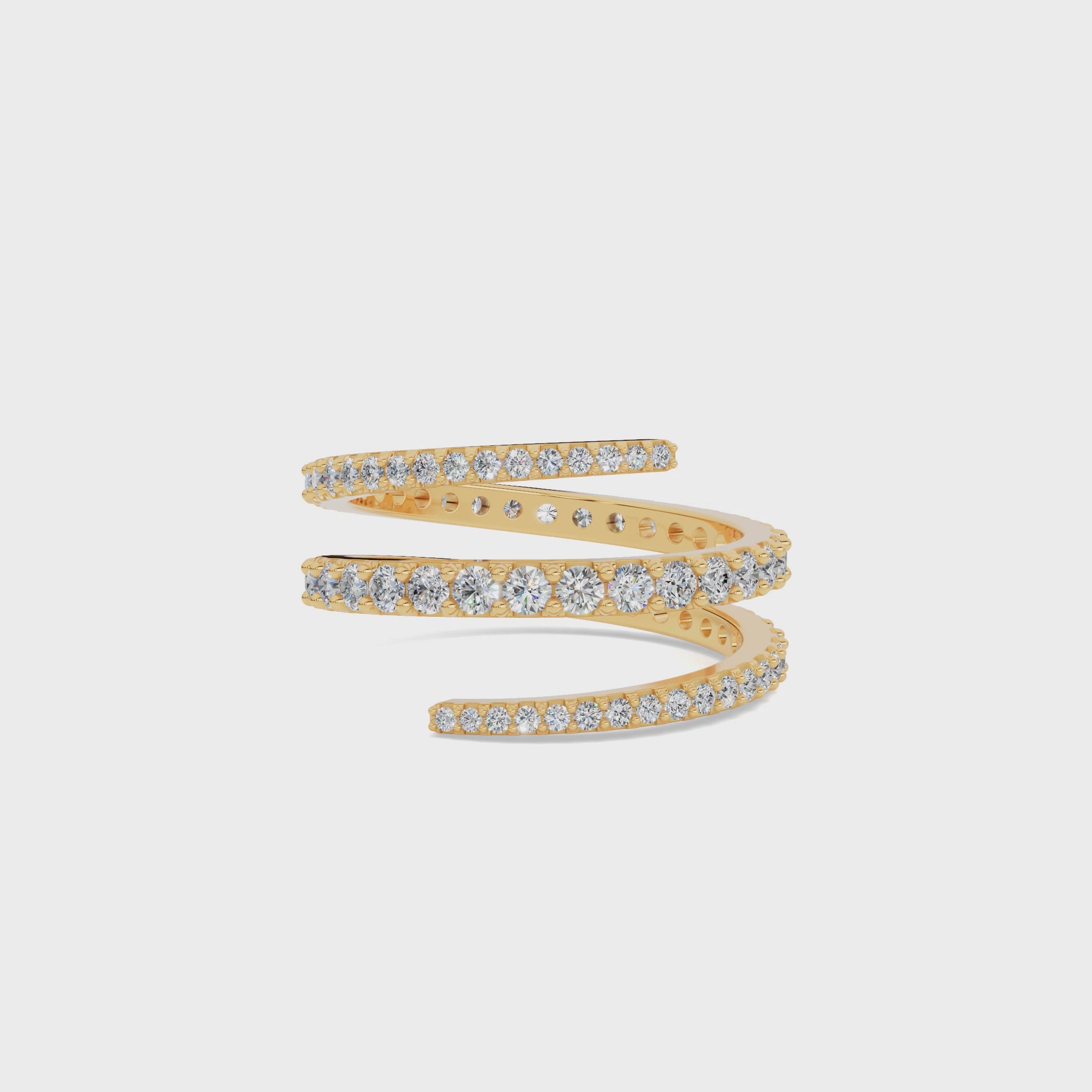 Sarah Swirl Diamond Ring