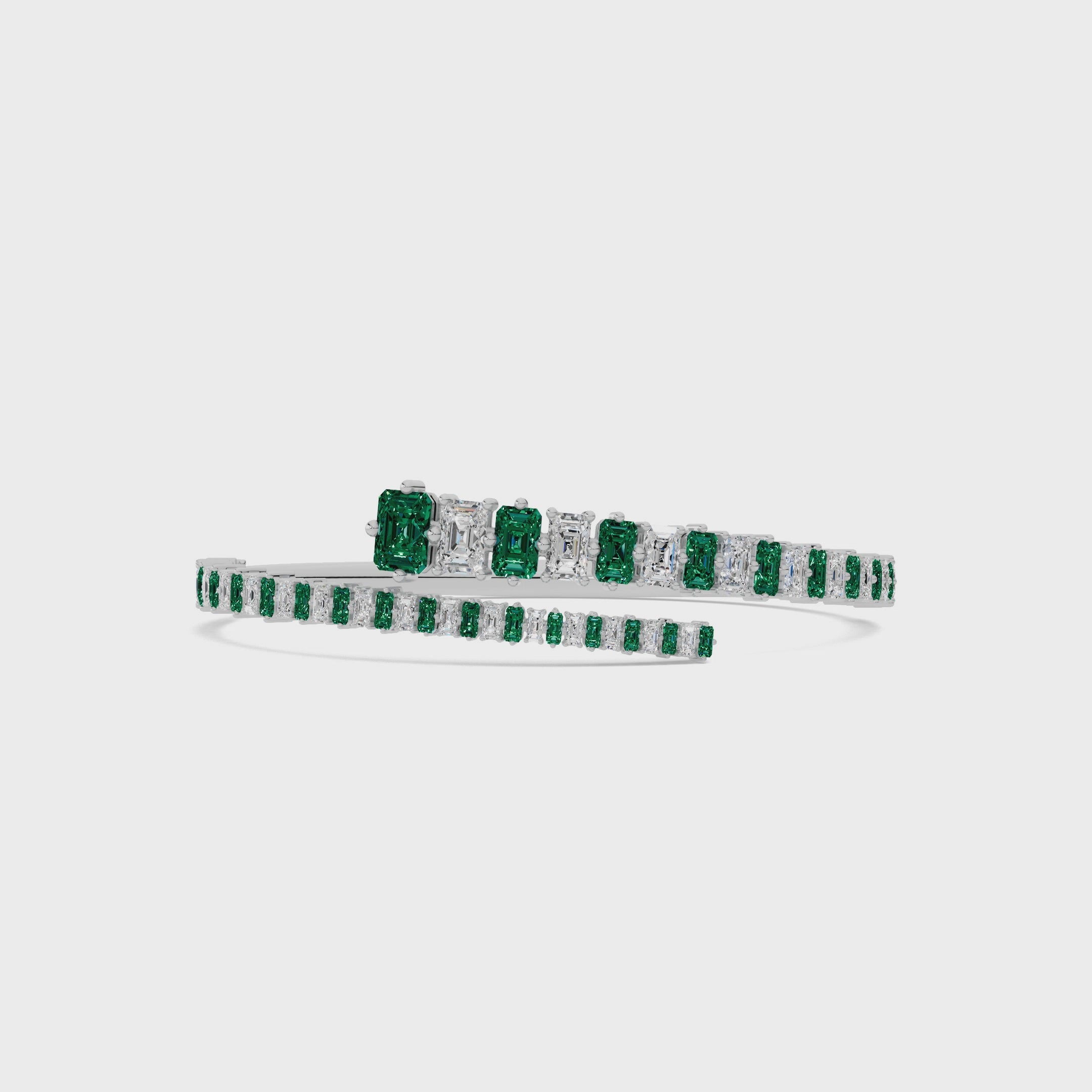 Emerald Swirl Bracelet