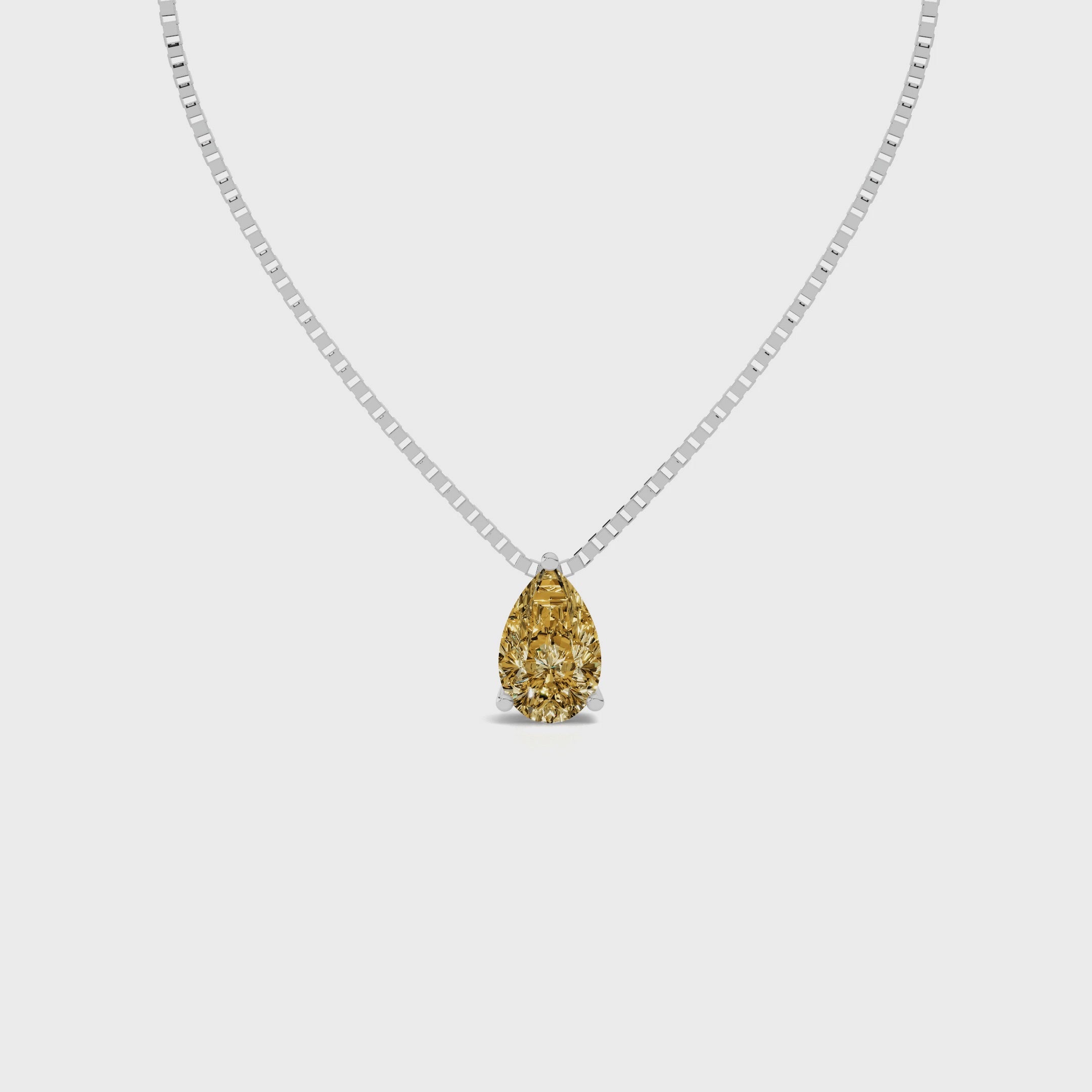 June Yellow Diamond Pendant