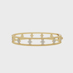 Diamond Cluster Beaded Bangle