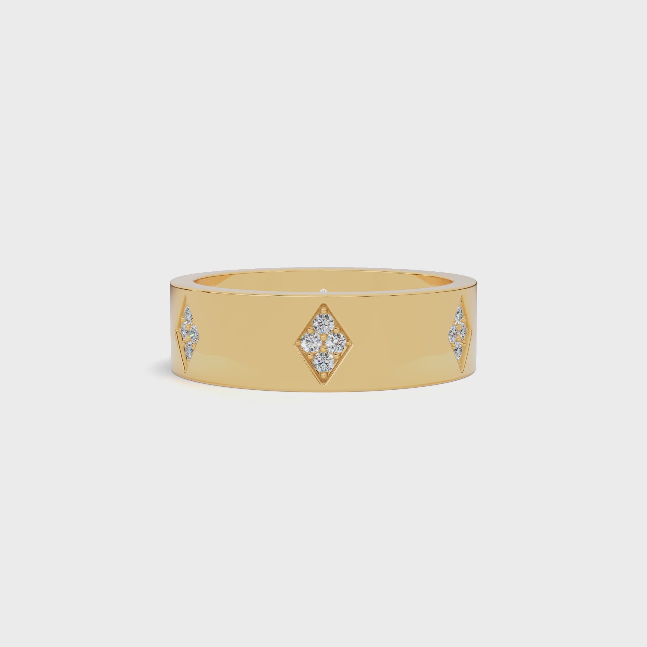 Ira Diamond Gold Band