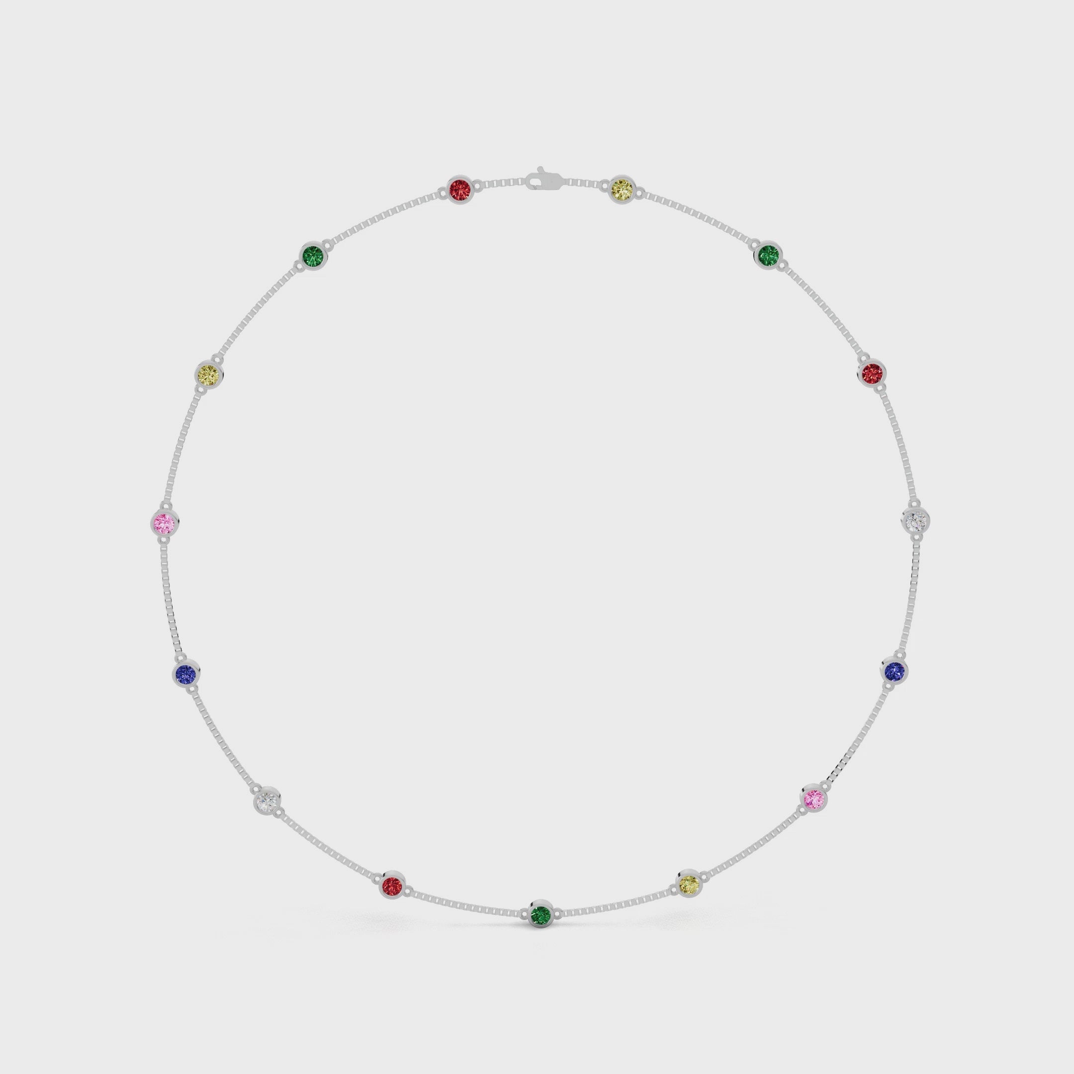 Rainbow Gold Chain Necklace