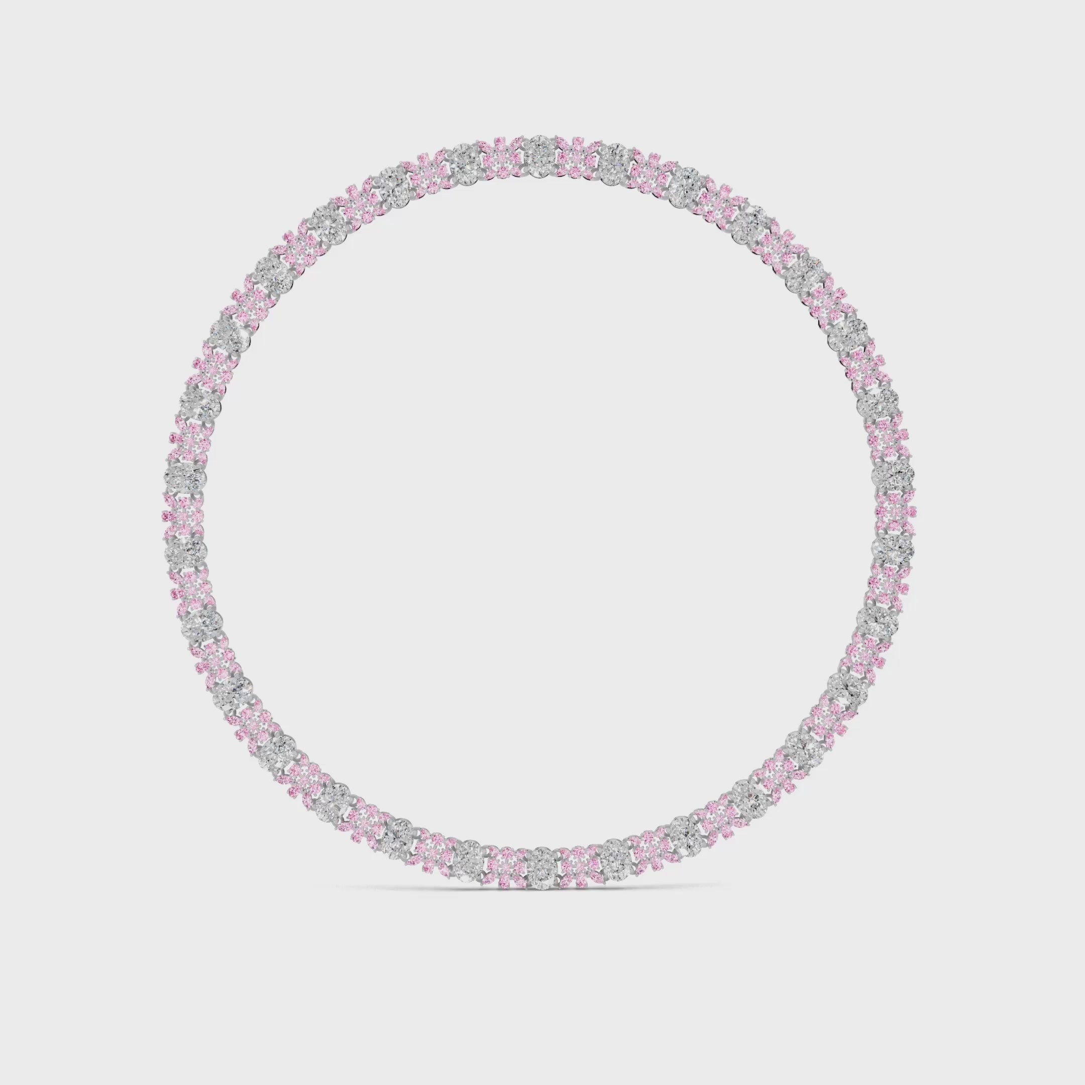 Lotus Diamond Necklace