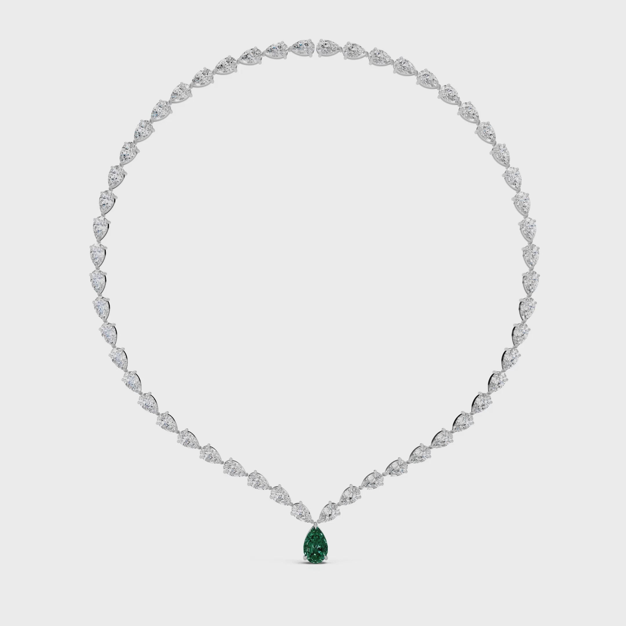 Emerald Tennis Necklace
