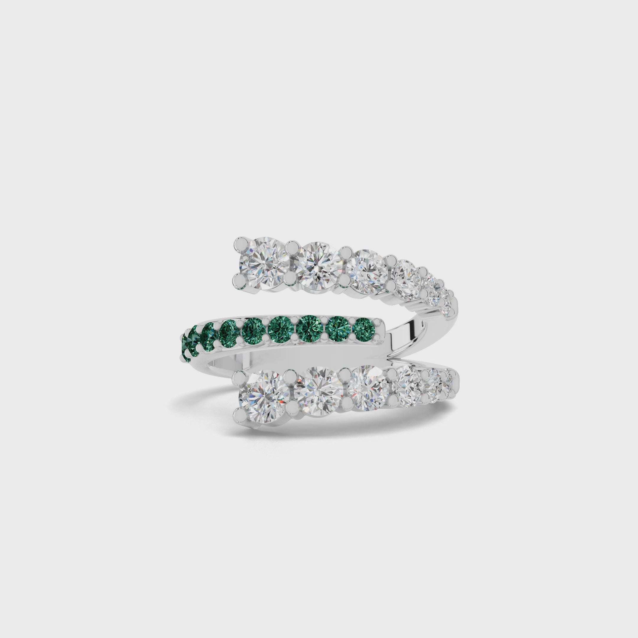 Twist Emerald Ring