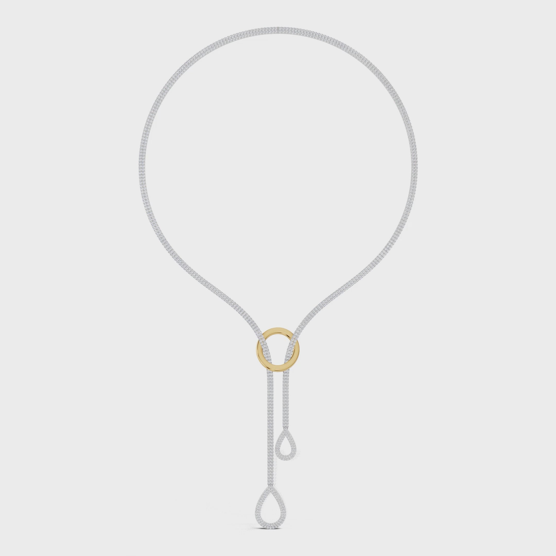 Pear Infinity Necklace