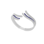 Sapphire Diamond Cuff Bracelet
