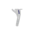 Sapphire Diamond Cuff Bracelet